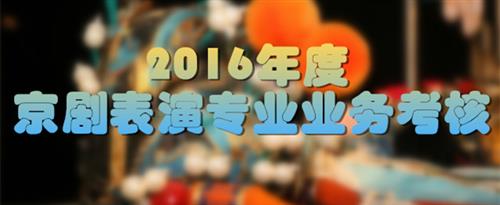 高清操逼视频国家京剧院2016年度京剧表演专业业务考...